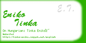 eniko tinka business card